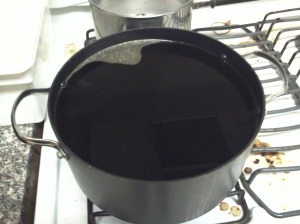 reducing a gallon of first runnings down to a quart or carmelized tastiness. 
